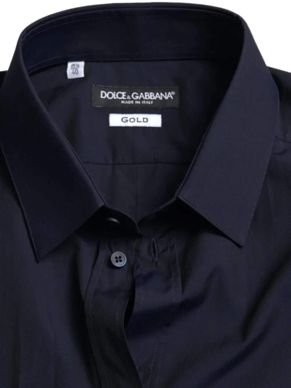 Dolce & Gabbana Gold slim-fit overhemd Blauw