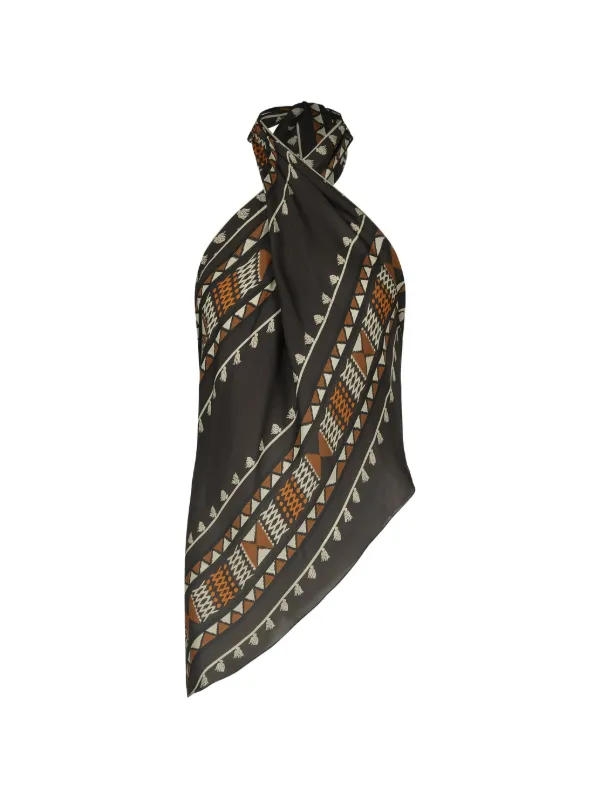 Johanna Ortiz Ancestral Blouse in Brown