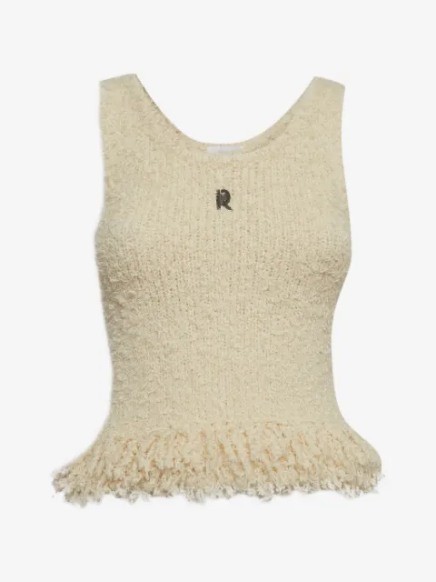 Paco Rabanne Pre-Owned logo plaque fringed top