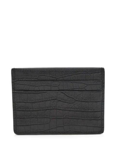 Giuseppe Zanotti Vintage croc-embossed leather cardholder