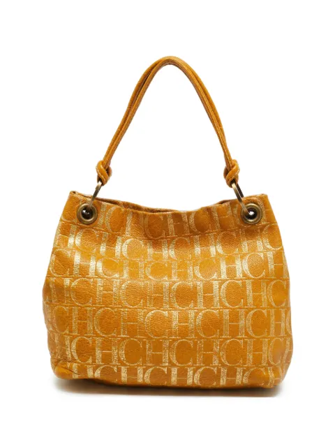 Carolina Herrera Vintage medium monogram-pattern ring-handle tote bag