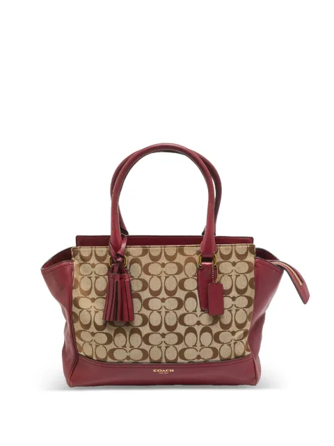 Coach medium Legacy tassel tote bag
