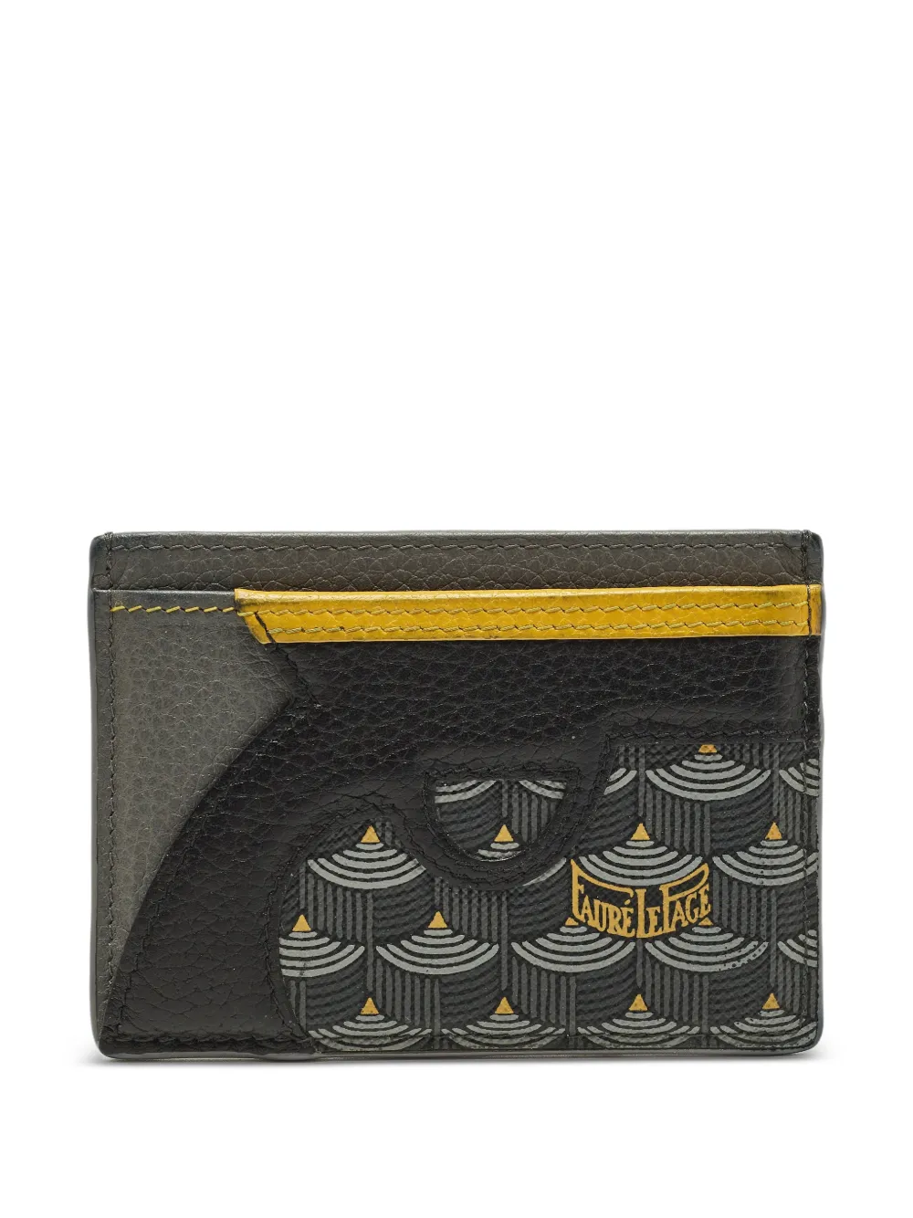 Fauré Le Page Gangsta scale-pattern card holder - Grigio