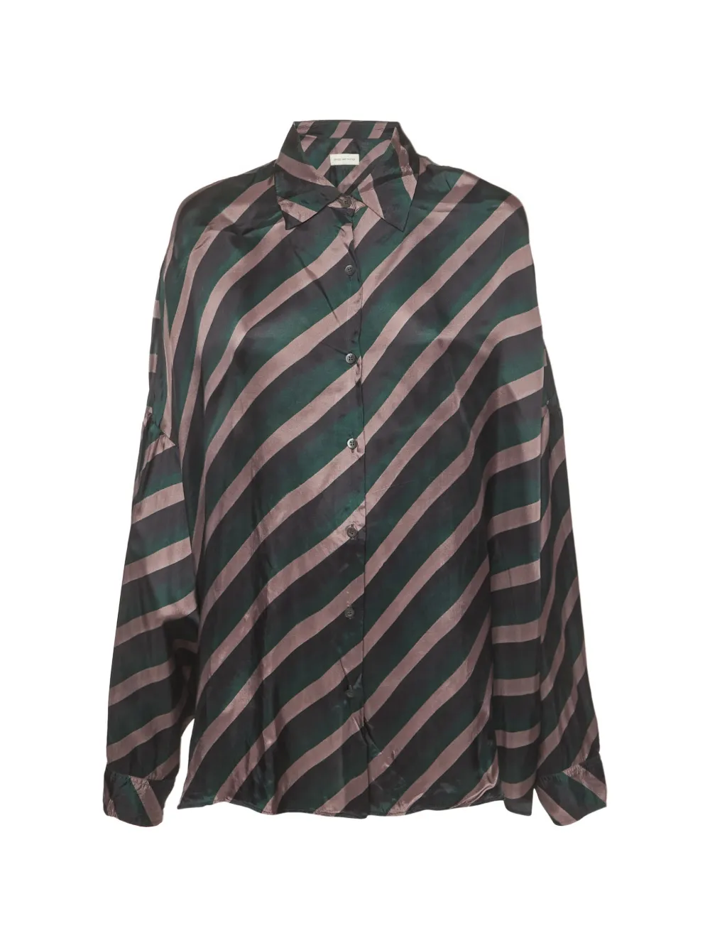 Dries Van Noten Pre-Owned chemise oversize imprimée - Vert Dries Van Noten Pre-Owned chemise oversize imprimée - Vert