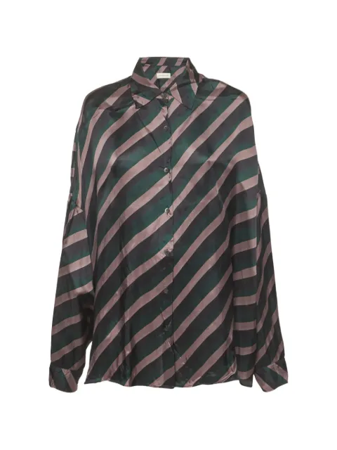 Dries Van Noten Pre-Owned camisa oversize estampada