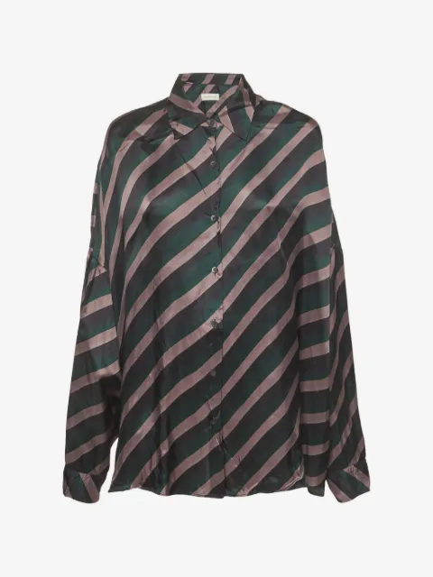 Dries Van Noten Pre-Owned camisa oversize estampada