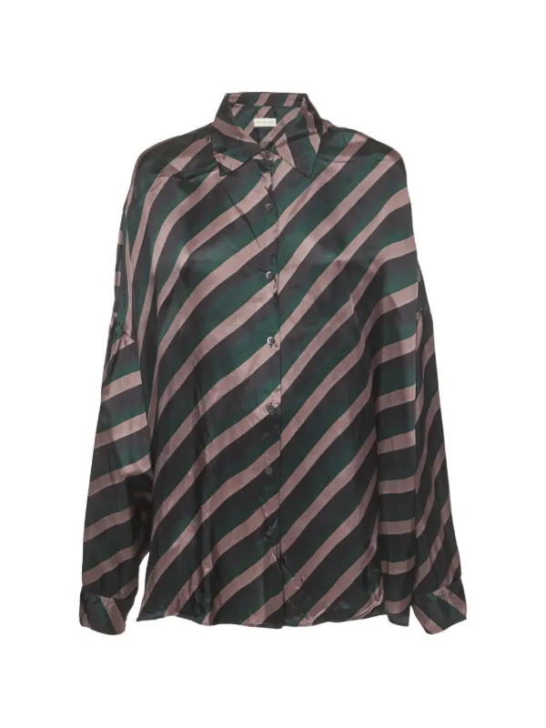 Dries Van Noten Pre-Owned プリント シャツ | グリーン | FARFETCH JP