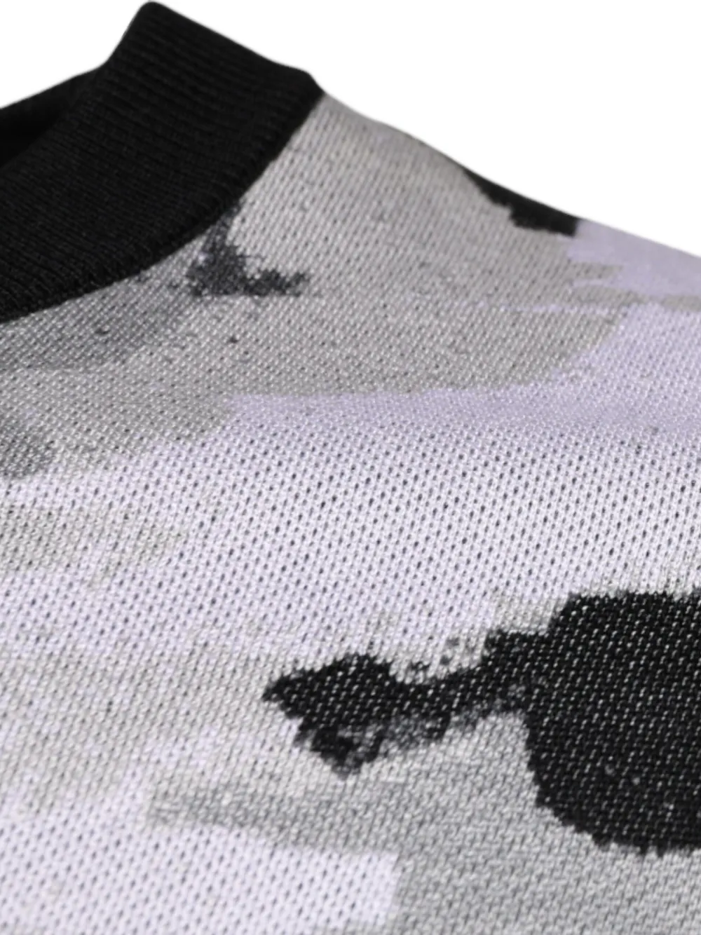 Dolce & Gabbana Trui met geborduurd logo en camouflage-print Zwart
