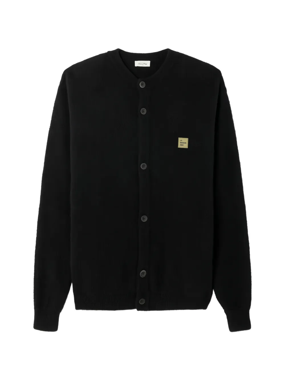 American Vintage Vitow logo-patch cardigan - Nero