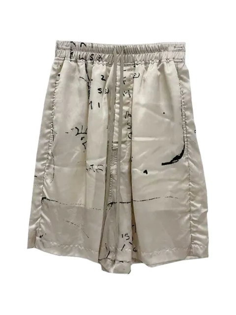 Rick Owens bermudas con estampado gráfico