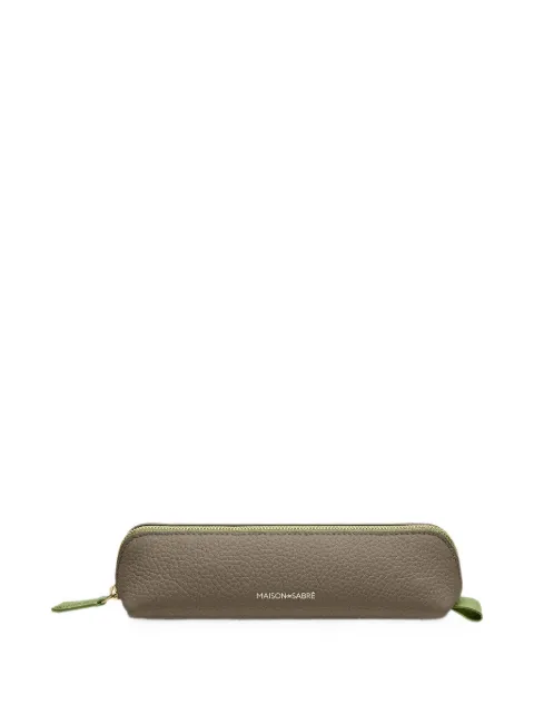 MAISON de SABRÉ grain-leather pencil case