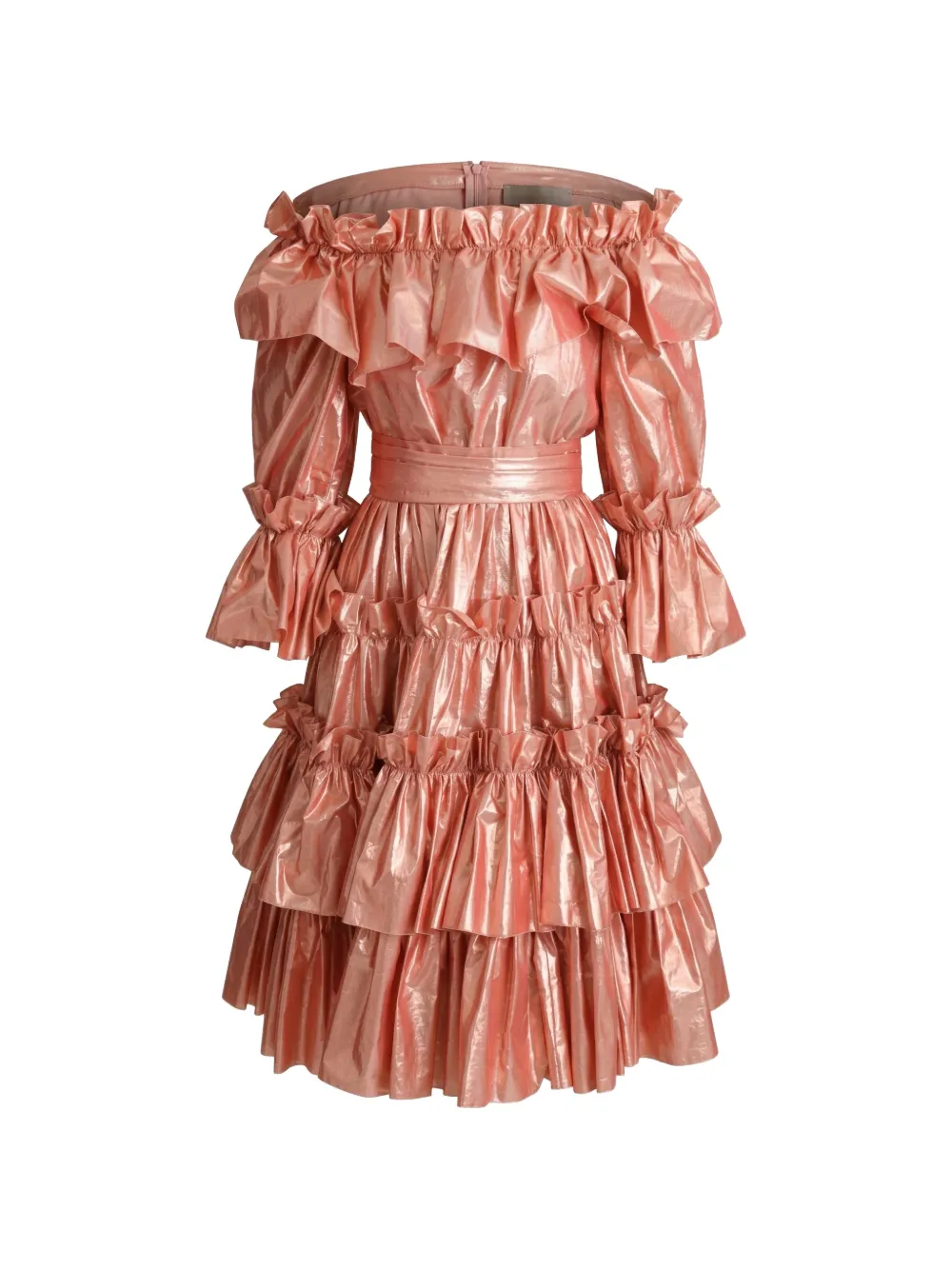 Dolce & Gabbana Abito corto con ruches e arricciature - Rosa