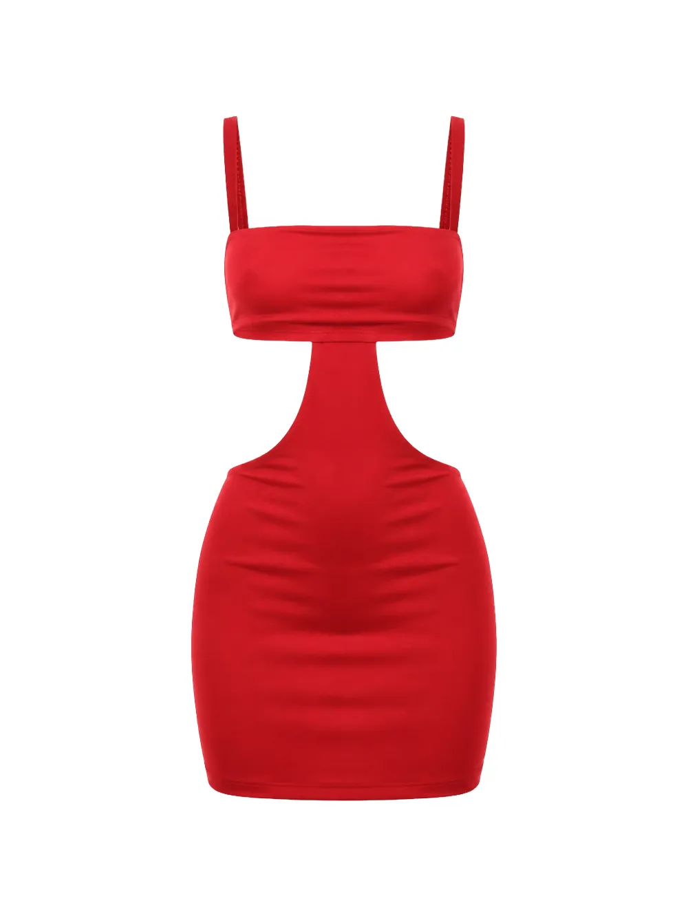 Dolce & Gabbana Abito midi con scollo quadrato - Rosso