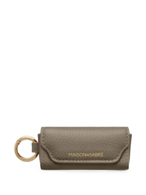 MAISON de SABRÉ pebbled leather lipstick charm