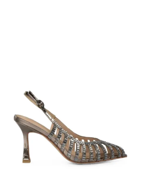 ALMA EN PENA Salon crystal-embellished cage-style pumps