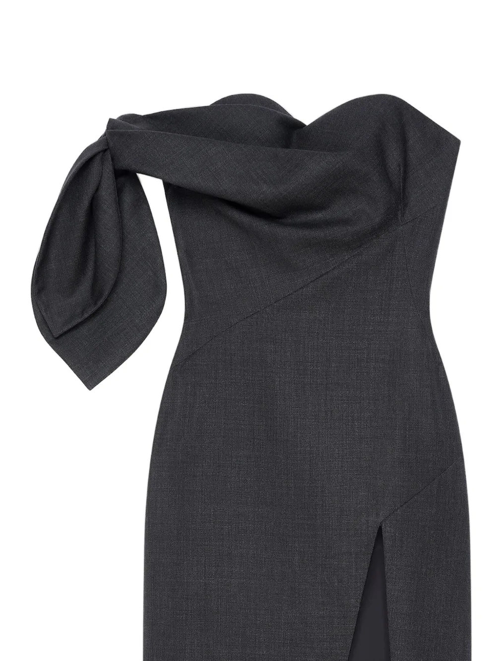 Givenchy Strapless midi-jurk met geknoopt detail Grijs
