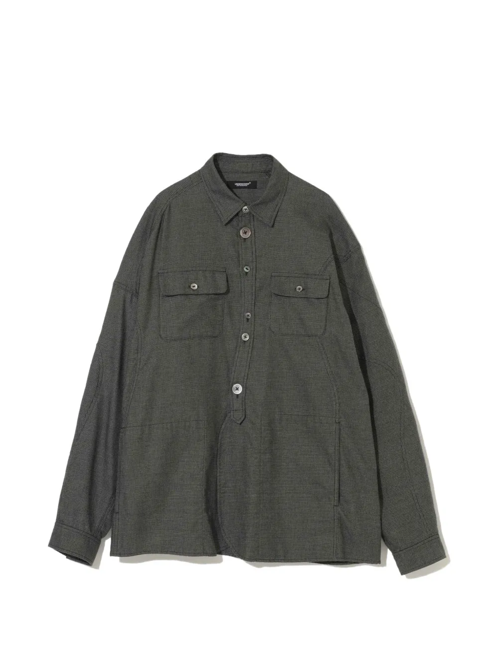 Undercover check-pattern shirt | gris | Image 1