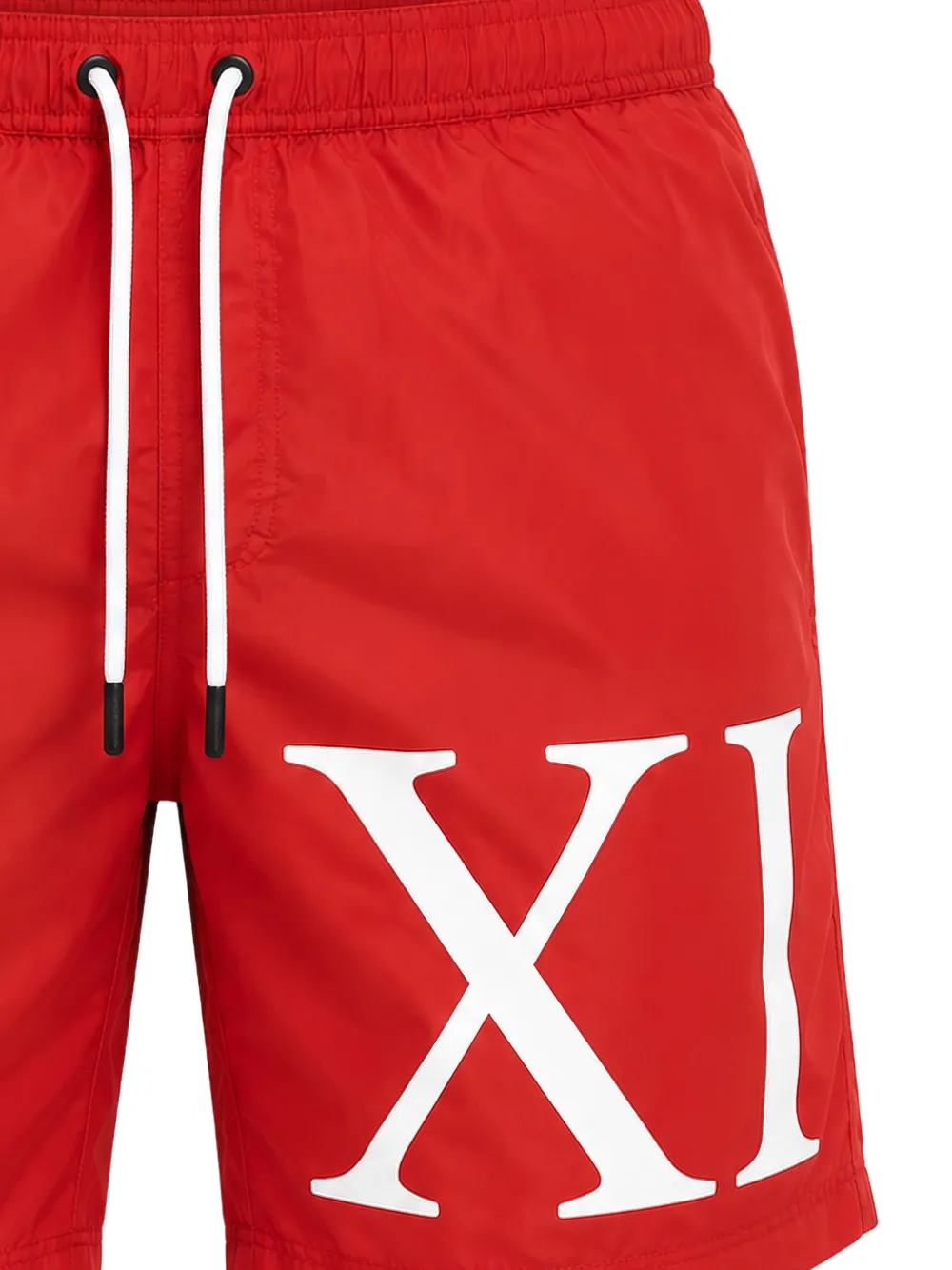 Bikkembergs Zwembroek met logoprint Rood