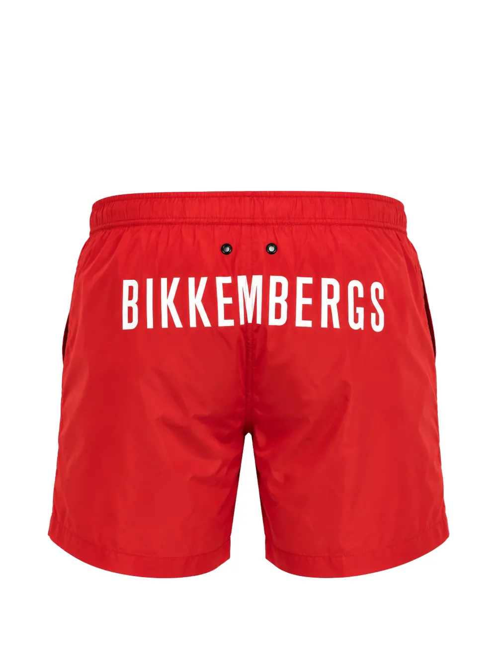 Bikkembergs Zwembroek met logo-print en grafische print Rood