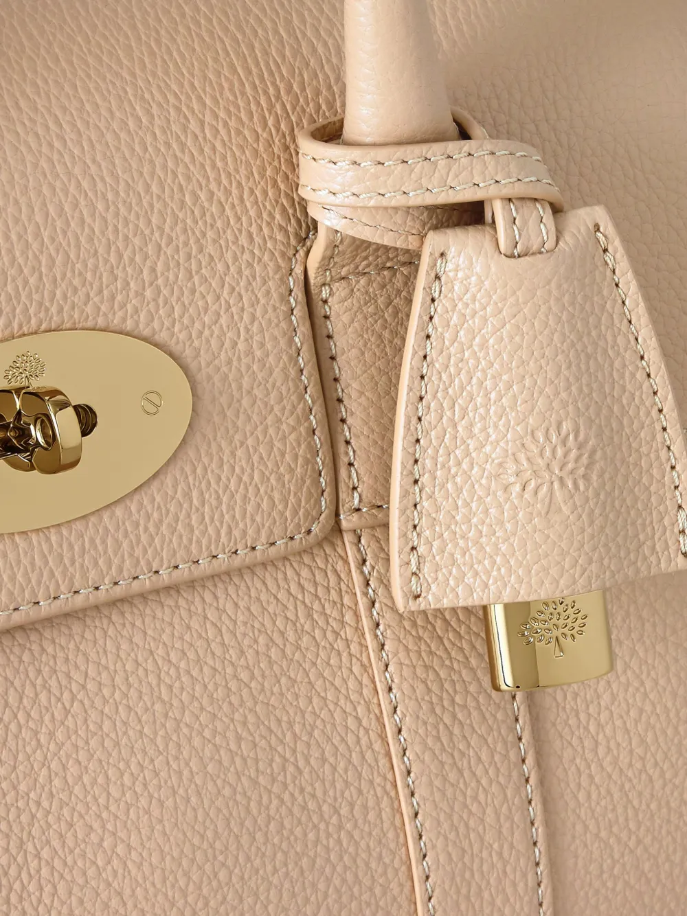 Mulberry Bayswater handtas met bewerkt effect Beige