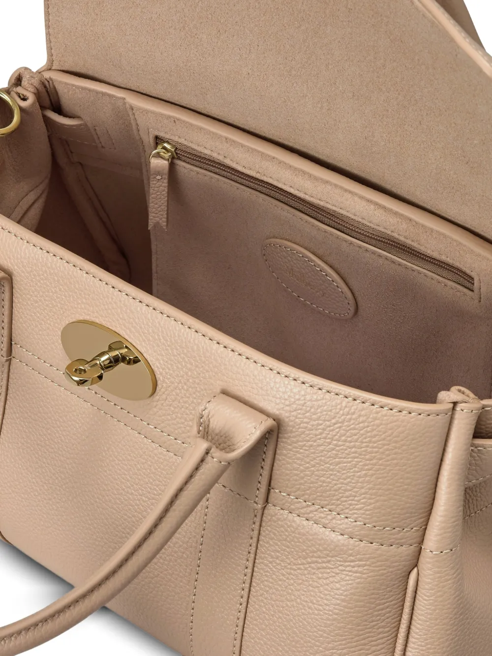 Mulberry Bayswater handtas met bewerkt effect Beige