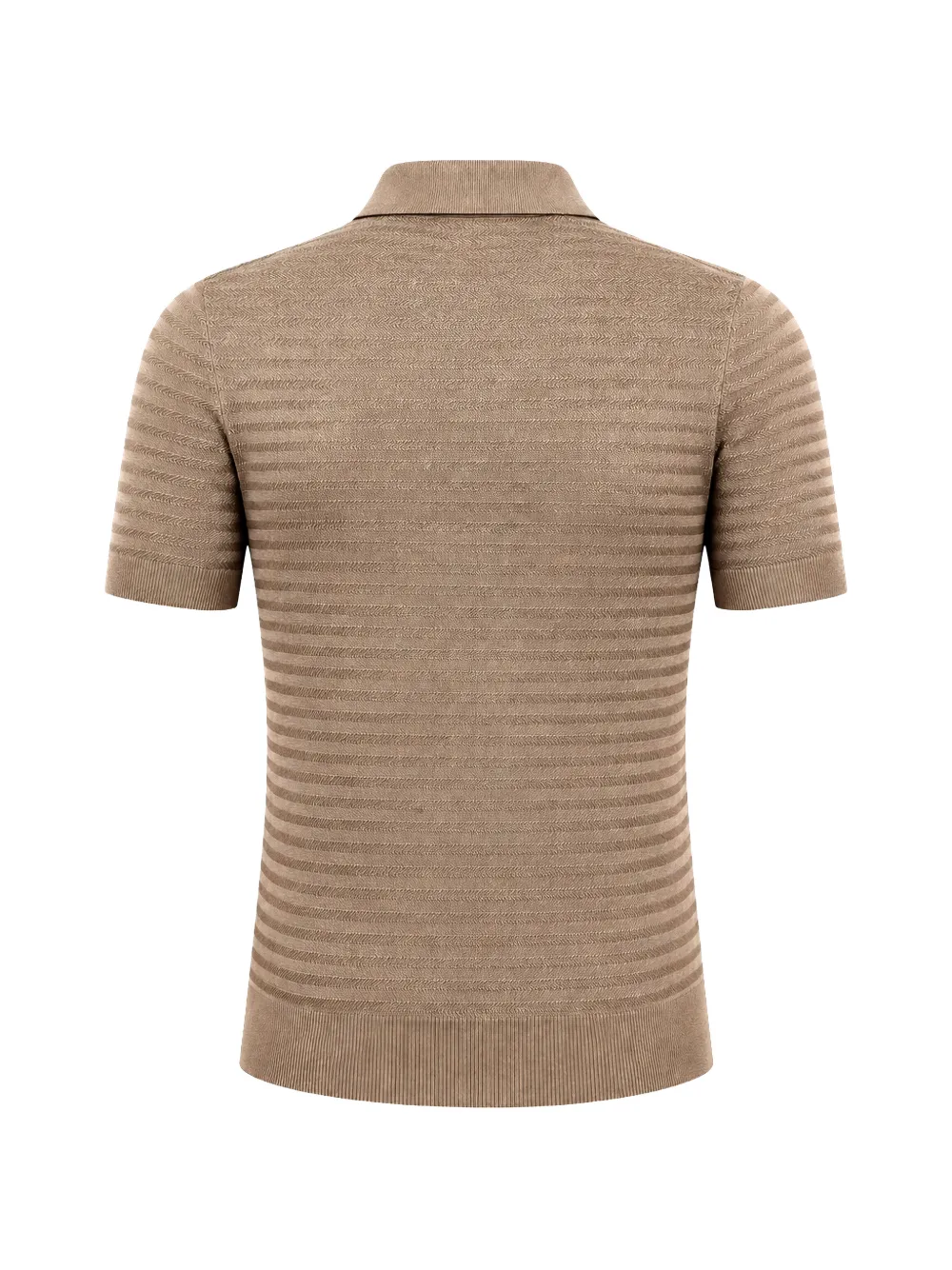 Dolce & Gabbana Poloshirt met kraag en korte mouwen Bruin