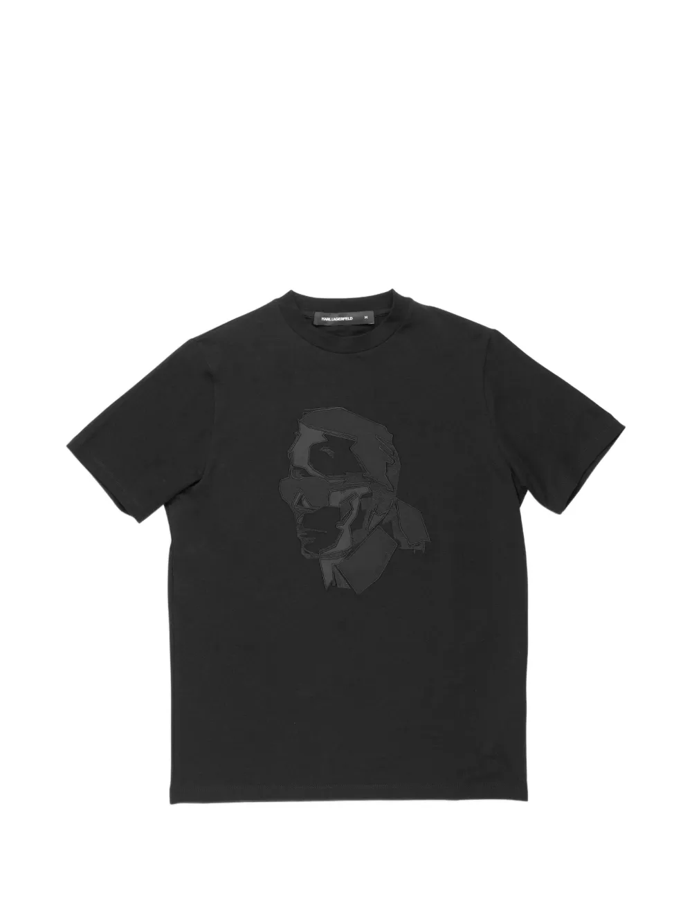 Karl Lagerfeld T-shirt con applicazione Ikonik - Nero