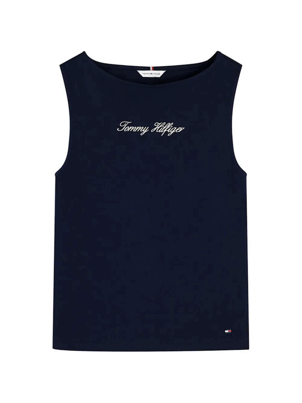 Tommy Hilfiger Oberteil mit U-Boot-Ausschnitt - Blau