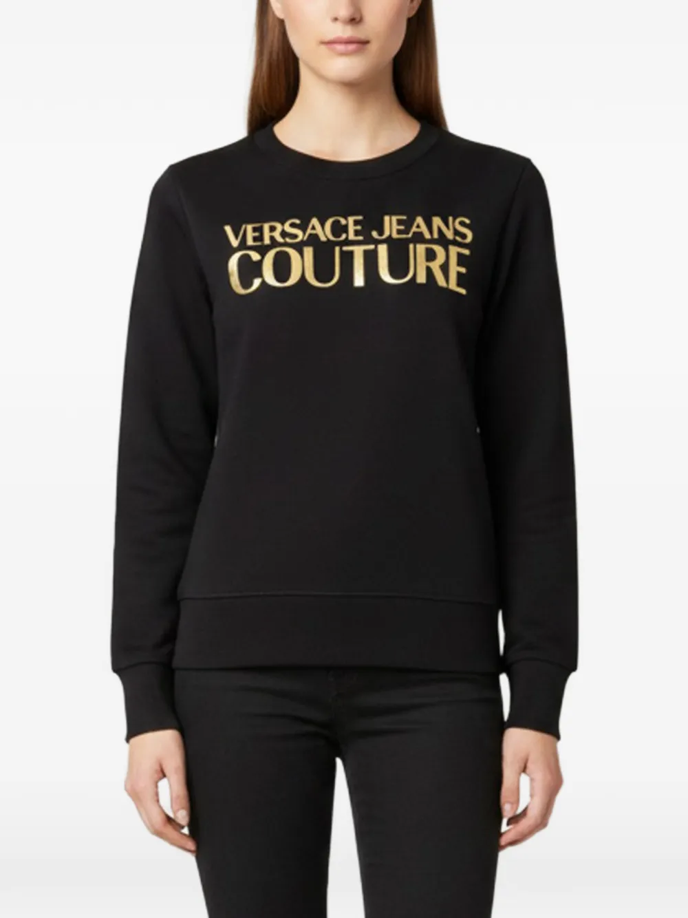 Versace Jeans Couture logo-print sweatshirt - Nero