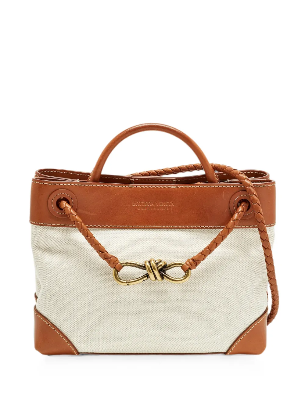 Bottega Veneta Pre-Owned Andiamo braided tote bag - Toni neutri