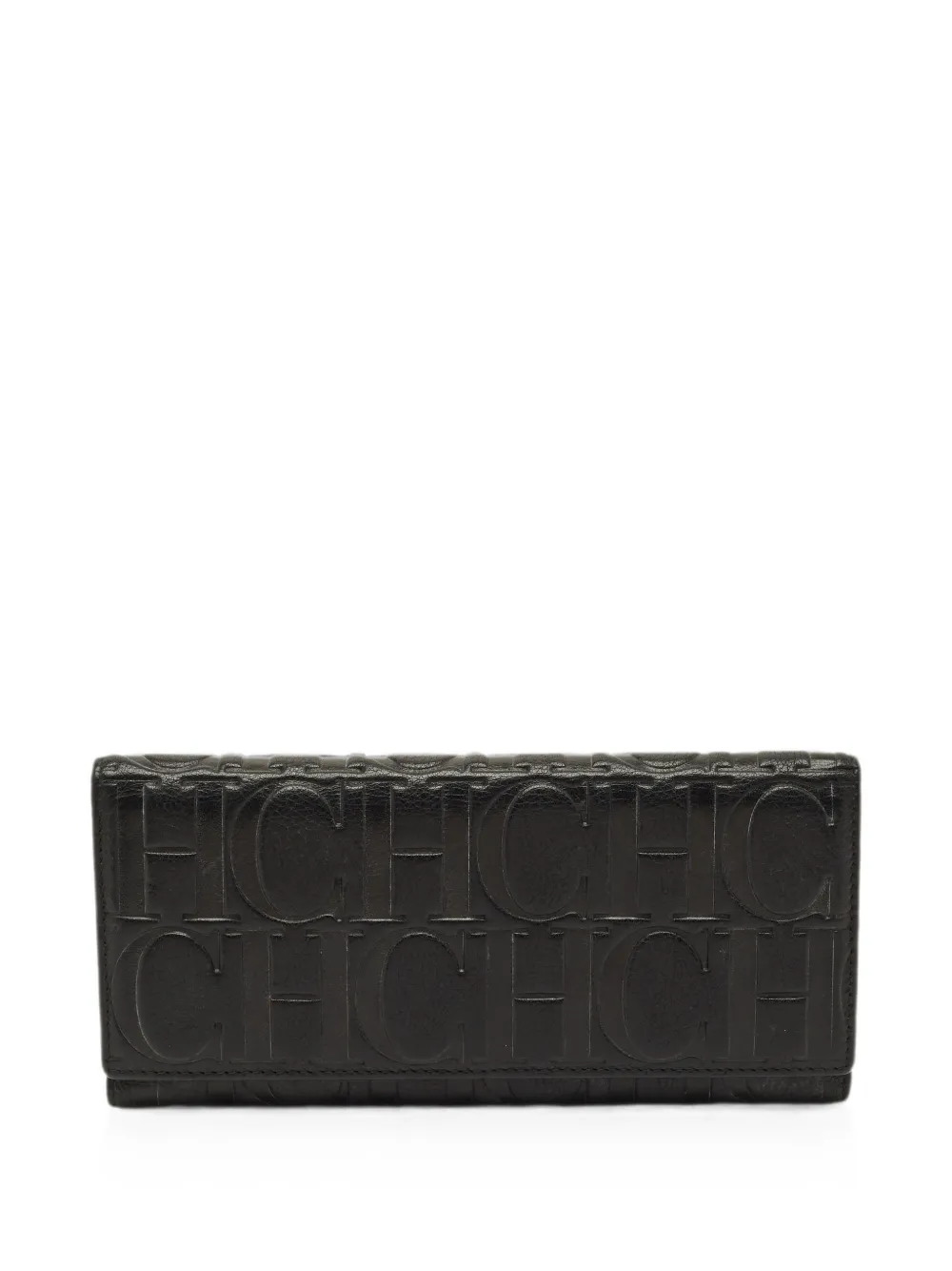 Carolina Herrera Vintage monogram wallet - Nero