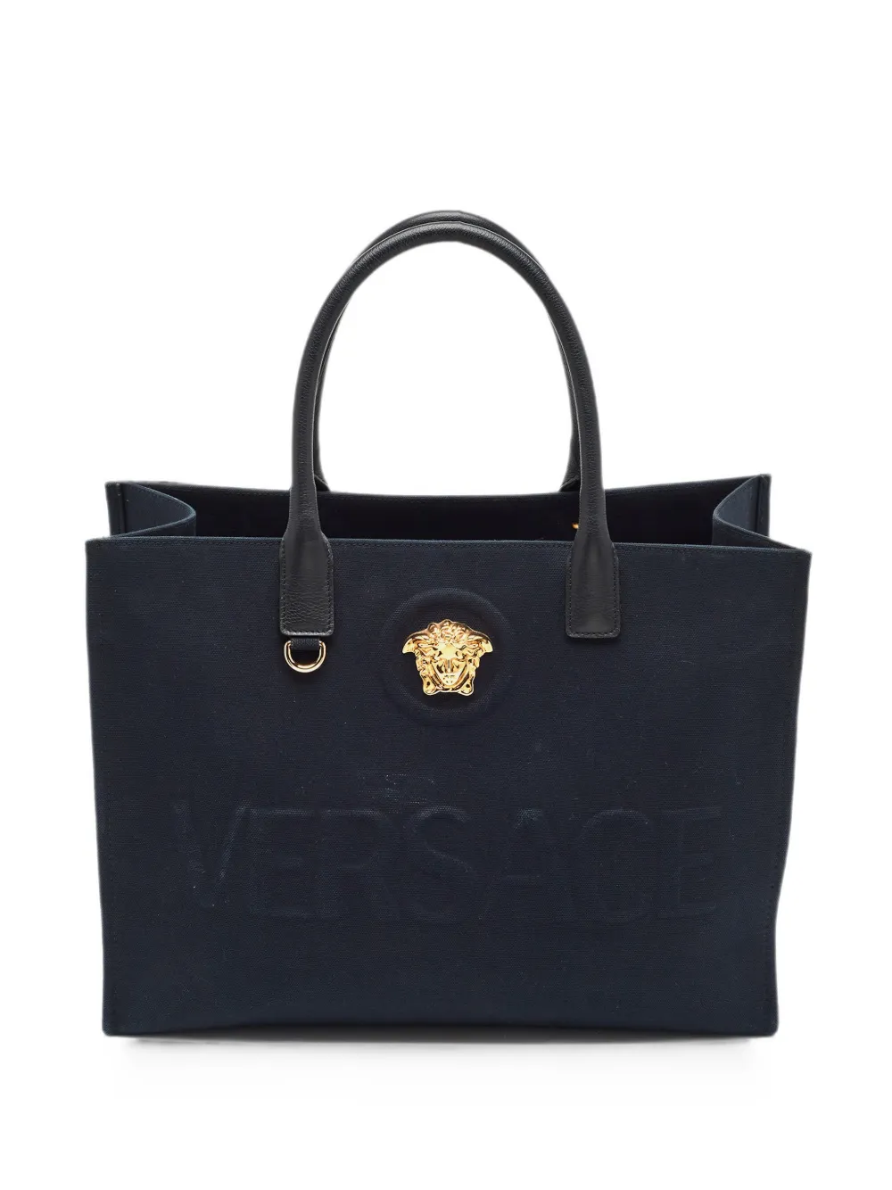 Versace Pre-Owned La Medusa canvas tote bag - Blu