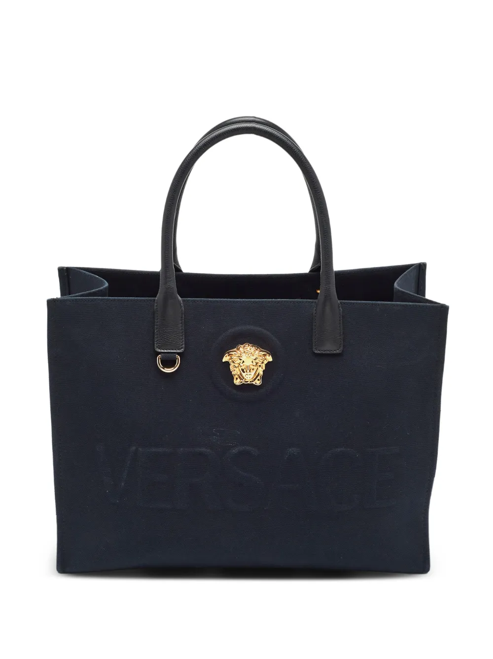 Versace Pre-Owned La Medusa canvas tote bag - Blu