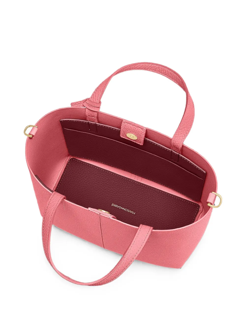MAISON de SABRÉ Kleine Soft leren shopper Roze