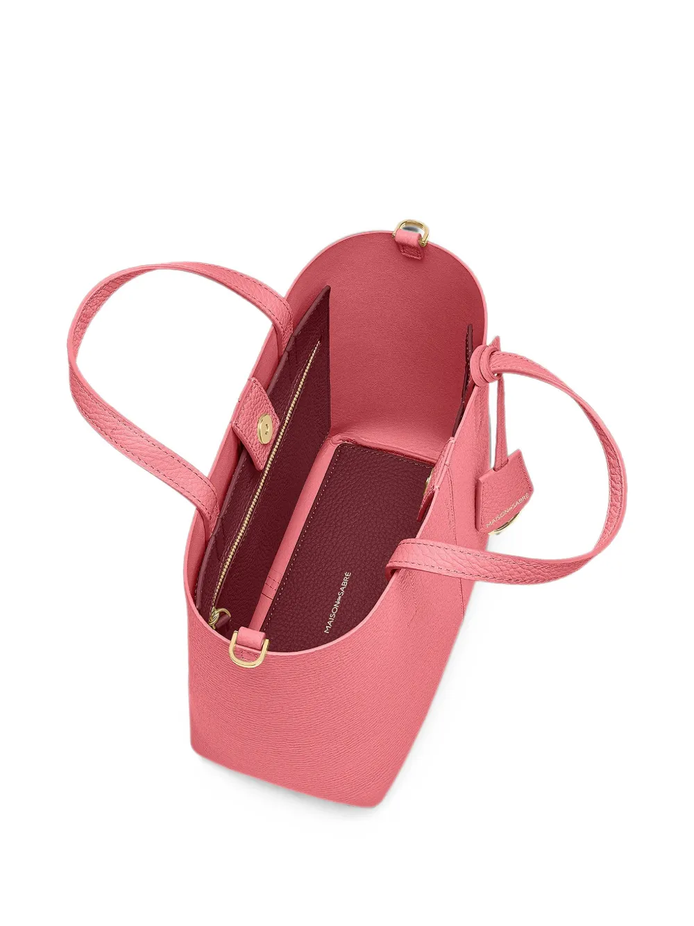 MAISON de SABRÉ Kleine Soft leren shopper Roze