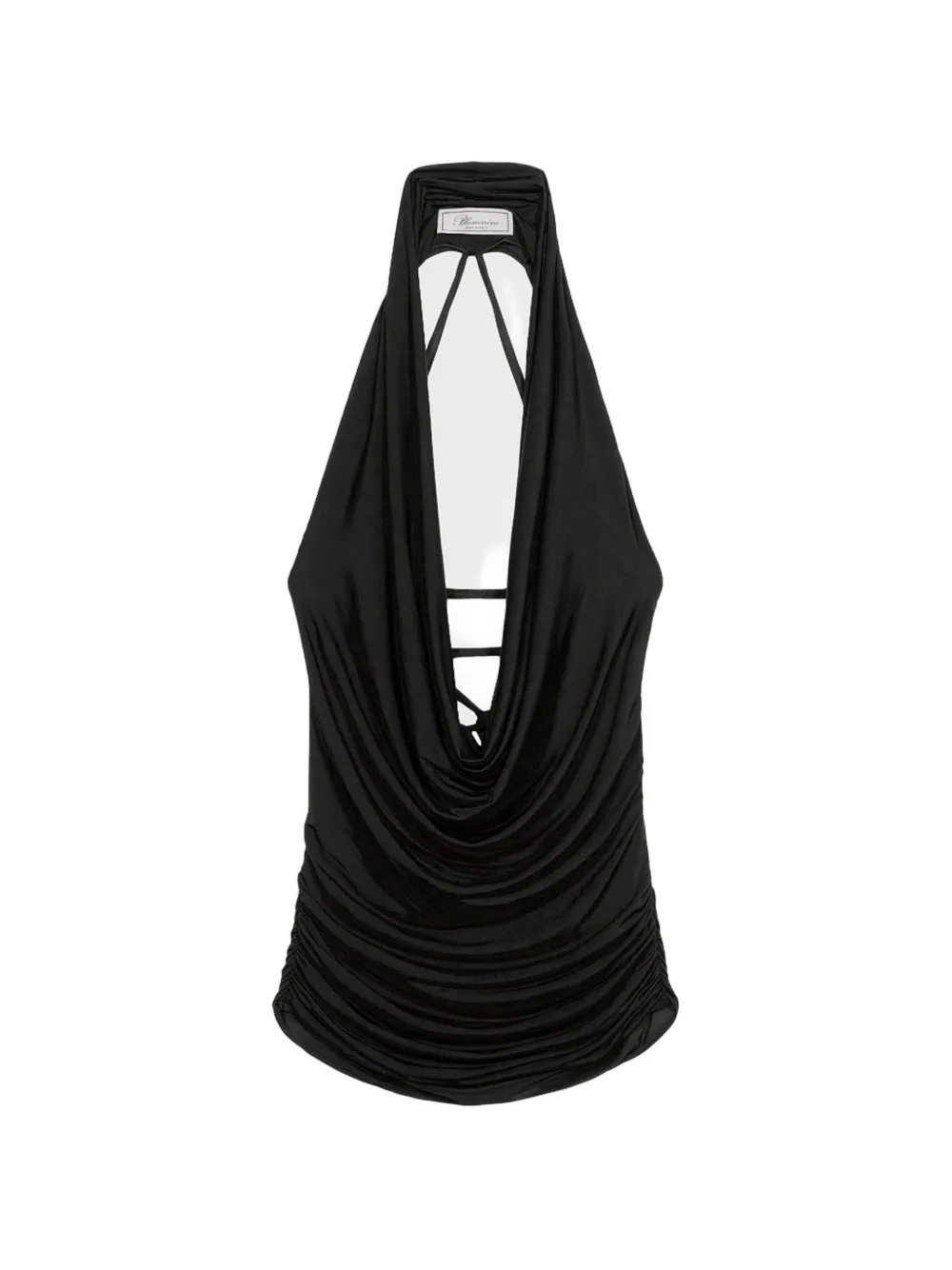 Blumarine Top mit V-Ausschnitt - Schwarz
