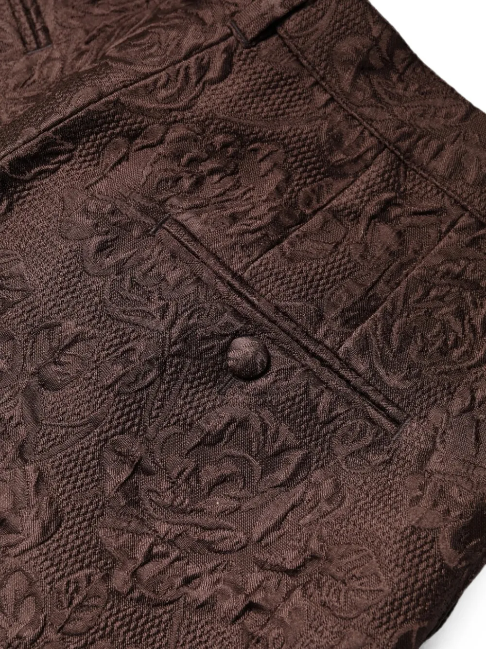 Dolce & Gabbana Shorts met brokaat-bloemen Bruin