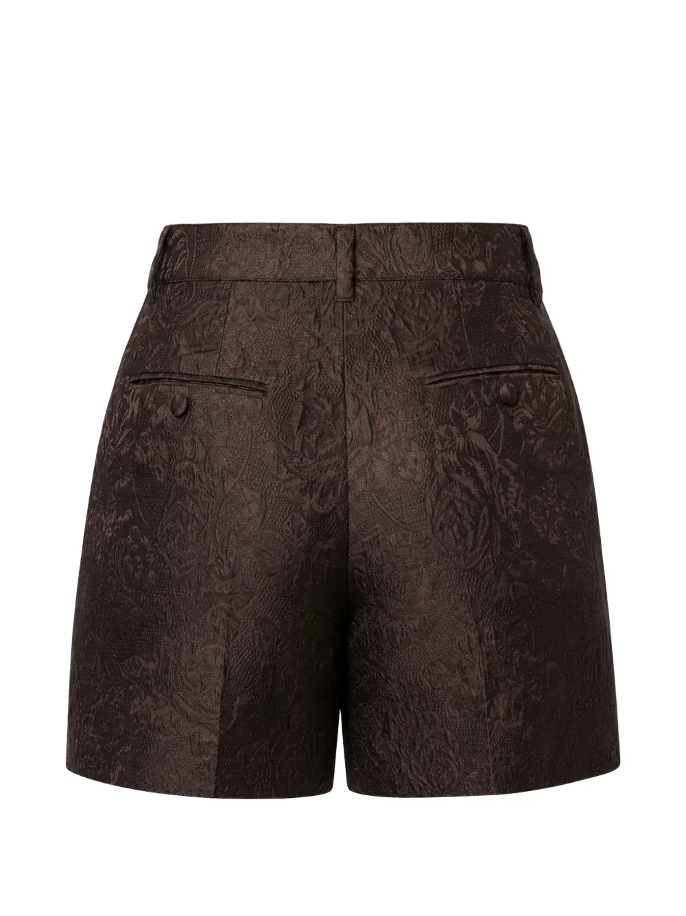 Dolce & Gabbana Shorts met brokaat-bloemen Bruin