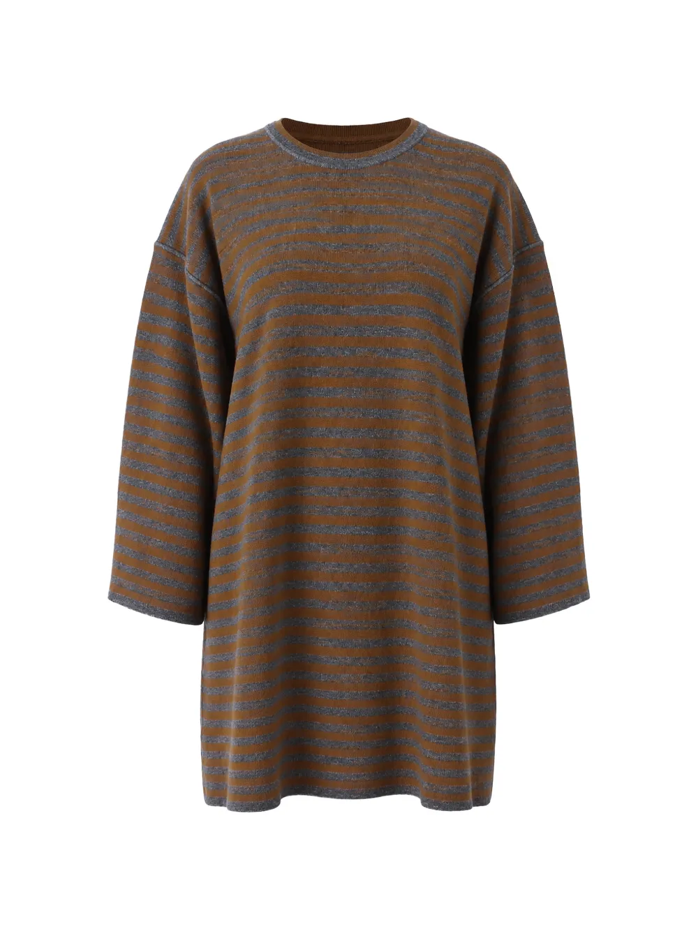 Dolce & Gabbana Gestreifter Pullover mit tiefen Schultern - Braun