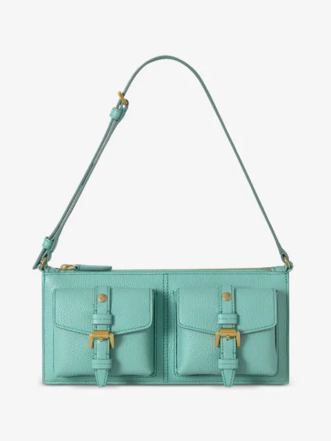 Mulberry Roxanne buckle-detail pebbled shoulder bag