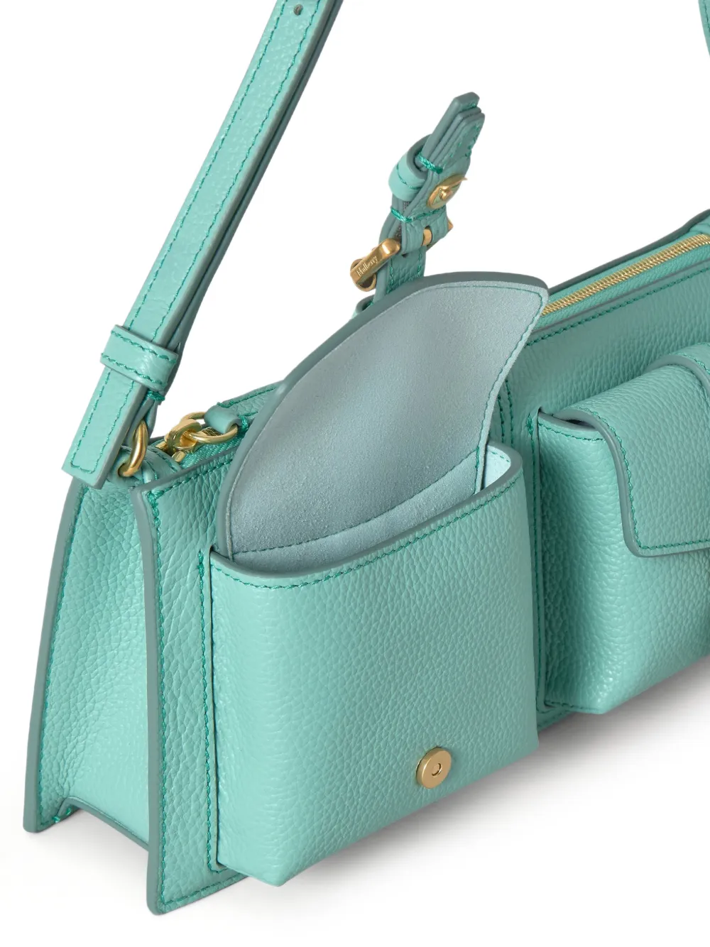Mulberry Roxanne bewerkte schoudertas met gespdetail Blauw