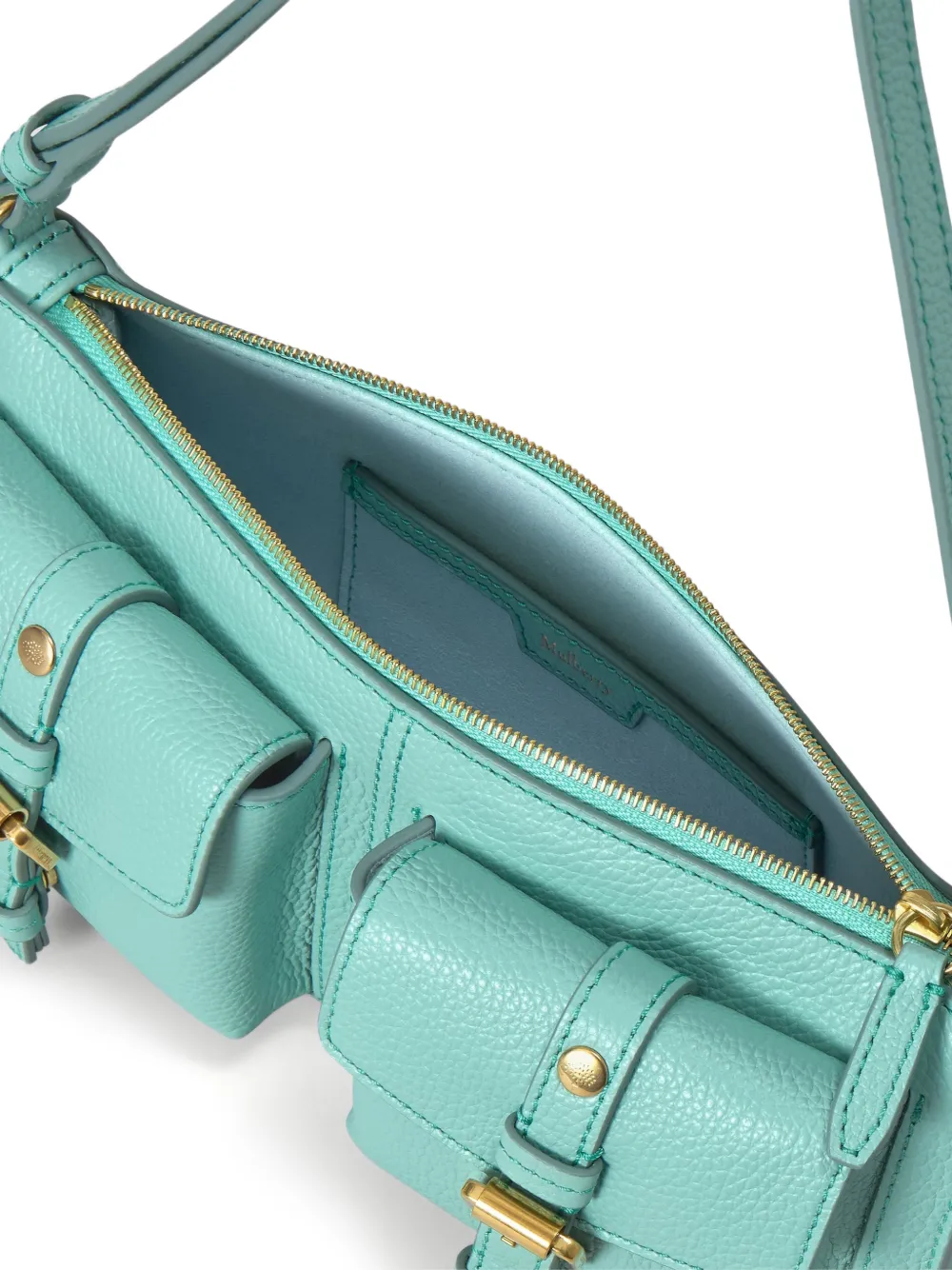 Mulberry Roxanne bewerkte schoudertas met gespdetail Blauw