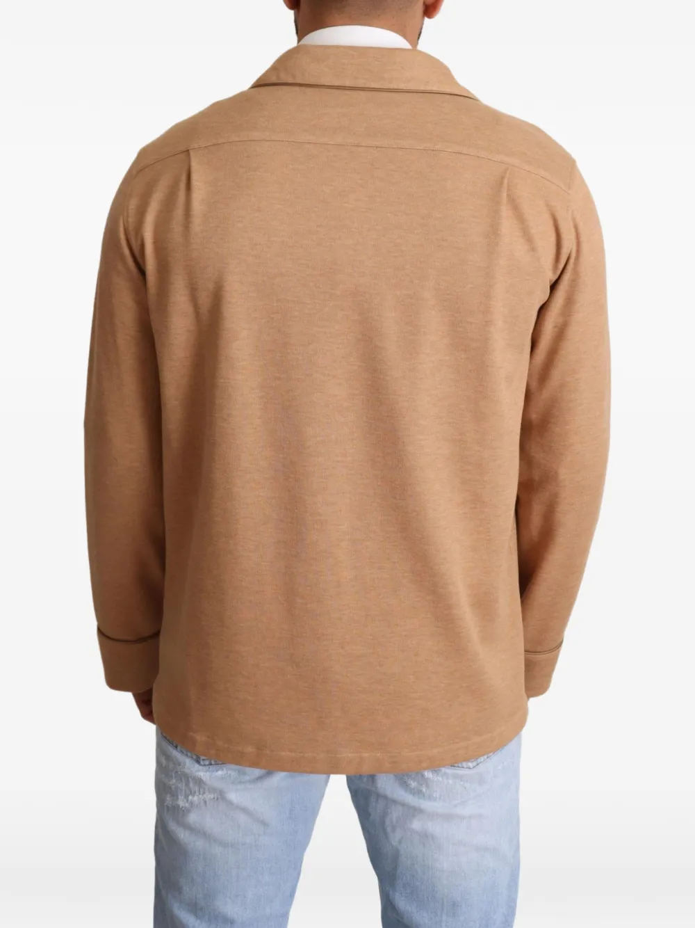 Dolce & Gabbana chest-pocket overshirt Beige