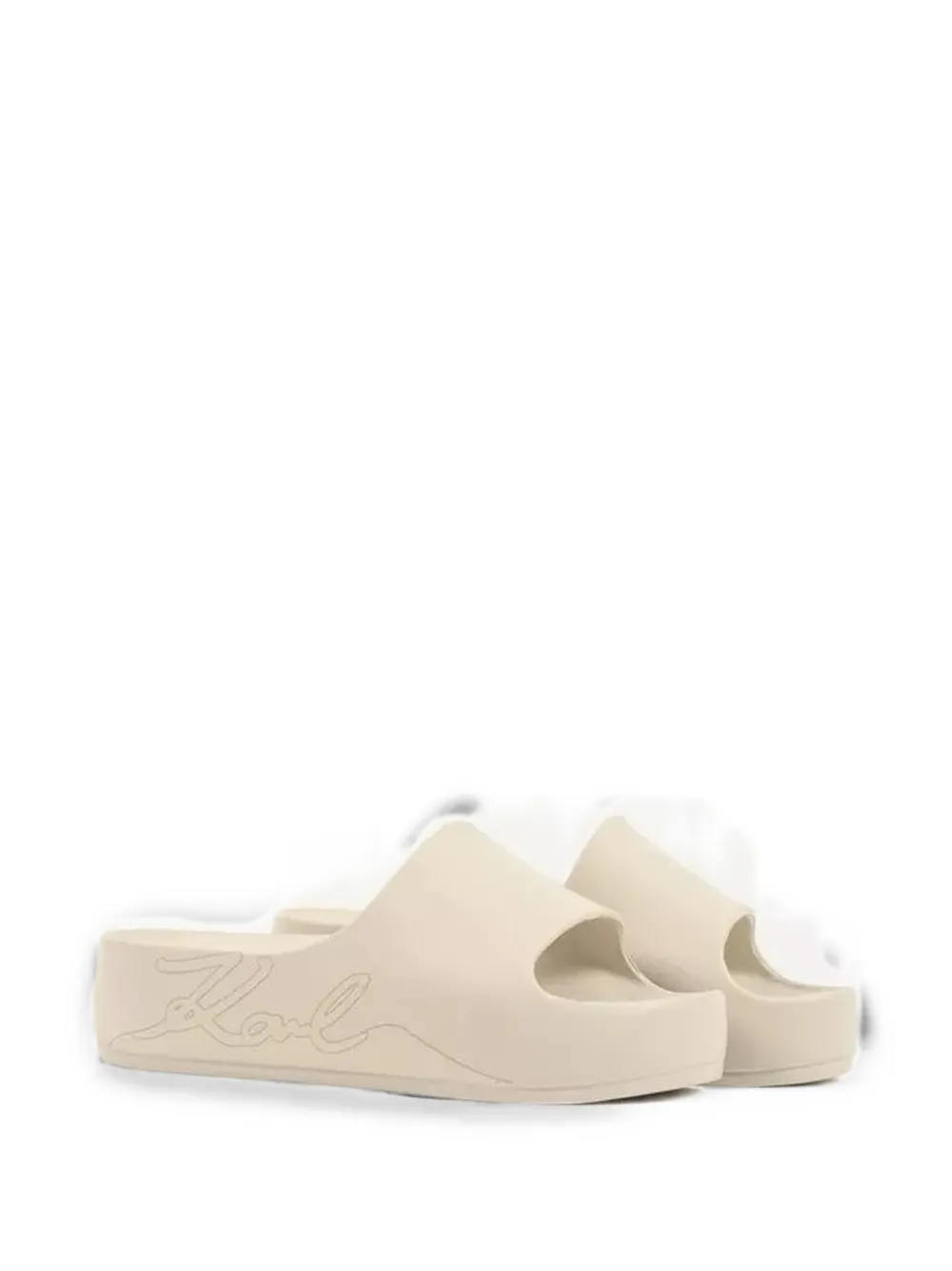 Karl Lagerfeld Kobo II Signia Shine slides Beige