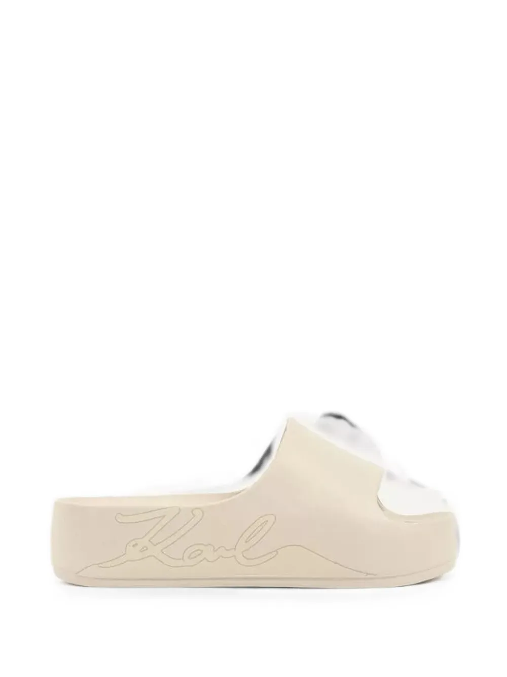 Karl Lagerfeld Kobo II Signia Shine slides Beige