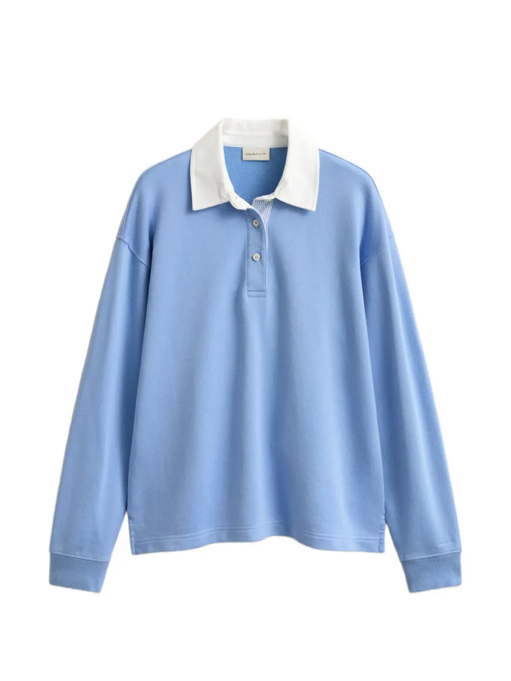  Gant Sudadera Rugger Con Cuello De Polo - Azul 