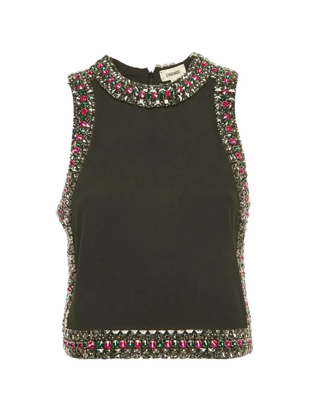 L'Agence Bastia embellished tank top - Schwarz