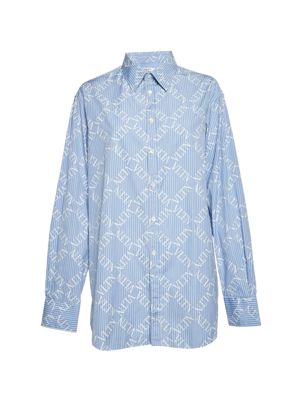 Valentino Garavani Pre-Owned logo-print striped shirt - Bianco