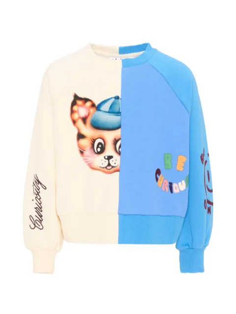Molo graphic-print panelled sweater