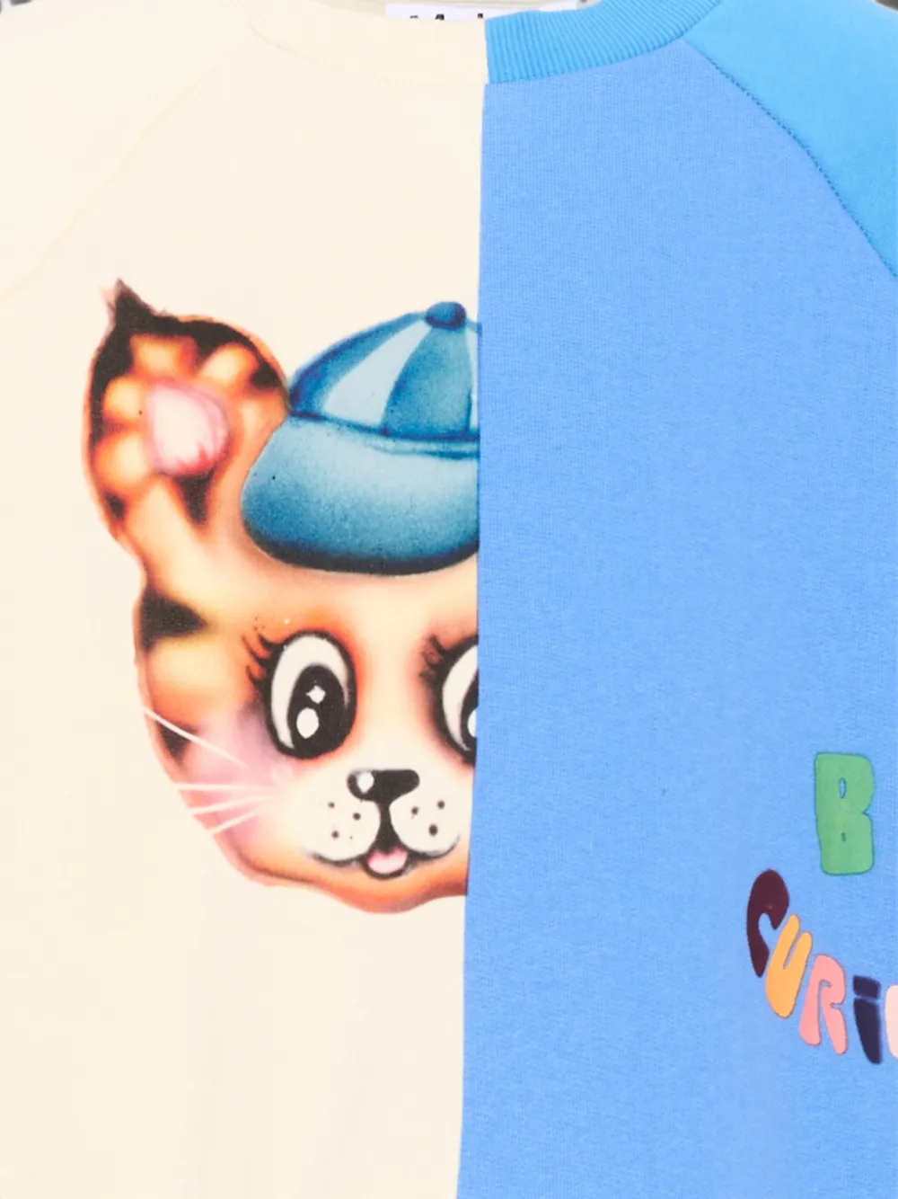 Molo Trui met vlakken en grafische print Blauw